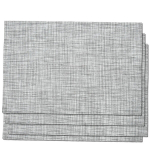 Pilki PVC stalo padėkliukai stalo kilimėlis pintas rinkinys 4 vienetai 45x30 cm