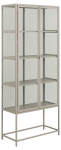 Vitrina Seaford 77x35x185 cm, pilka