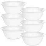 Dubenėliai stikliniai balti 300 ml 6 vnt. 13x13x5 cm Orion