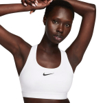 Nike Swoosh Medium Support sportinis liemenėlė, balta, DX6821 100