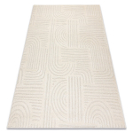 DUNE 2687 kilimas kreminis &ndash; geometrinis, linijų, struktūros, 120x170 cm