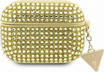 Guess Rhinestone Triangle dėklas AirPods Pro &ndash; auksinis