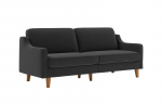 Trivietė sofa Robin 3, pilkos/rie&scaron;utmedžio spalvos