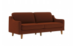 Trivietė sofa Robin 3, plytų raudonos/rie&scaron;utmedžio spalvos