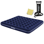 Pripučiamas čiužinys 203x183x22 cm su stūmoklinia pompa Bestway 67004