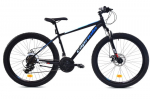 Kalnų dviratis Capriolo Oxygen 21D, 26", juodas/mėlynas