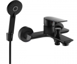 Mexen Alexa R40 vonios čiaupas su du&scaron;o komplektu, juodas - 7123R40-70, 167 mm