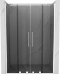 Mexen Velar Duo stumdomos du&scaron;o durys 140 cm, grafitas, baltos - 871-140-000-42-20