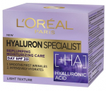 Drėkinantis odos putlumą atkuriantis dieninis kremas su hialurono rūg&scaron;timi L'Oreal Paris Hyaluron Specialist SPF20, 50 ml