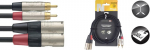Stagg NTC3CMXMR, RCA/XLR, 3 m