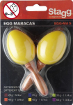 Plastikiniai marakasai Stagg EGG-MA S/YW