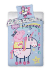 Vaiki&scaron;kas patalynės komplektas Kiaulytė Pepa (Peppa Pig), 140x200, 2 dalių