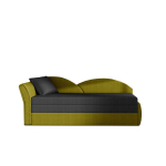 Sofa - lova NORE Aga, žalia/tamsiai pilka