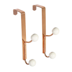 Kabykla ant durų Home4You Metal Copper, ruda/balta