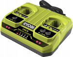 Ryobi Rc18240 Dvigubas Įkroviklis Aku 18v