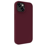 Evelatus Premium Magsafe Soft Touch silikoninis dėklas Apple iPhone 15 Tamsiai raudona