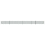 Vielinė tinklinė tvora su flan&scaron;ais, žalios spalvos, 2x25m