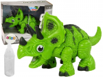Interaktyvus dinozauras Triceratops su efektais Lean Toys, žalias