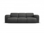 Trivietė sofa Windsor & Co Lola, 235x95x72 cm, tamsiai pilka