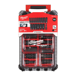 Shockwave 1/2 ilgų smūginių lizdų rinkinys su prailgintuvu, 10-24 mm, PACKOUT&trade; vidutinės talpos organizatoriuje (17 vnt.) Milwaukee