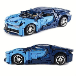 Konstruktorius-automobilis Technic Bugatti Chiron, mėlynas, 1408 d.