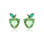 Auksuoti auskarai su žėrinčiais Swarovski kristalais