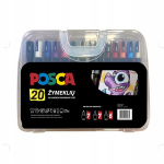 Žymeklių rinkinys Uni-ball Posca, 20 spalv.