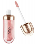 Drėkinantis lūpų blizgis Kiko Hydra 3D Hydra Lipgloss, 43 Timeless Rose, 6.5ml
