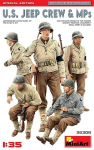 Klijuojamas modelis MiniArt 35308 U.S. Jeep Crew & MPs Special Edition 1/35