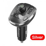 Essager "Dynamic" pilkas 3.4A Automobilinis Įkroviklis su 2xUSB, FM Moduliatoriumi ir USB Laikmena