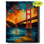 Tapyba pagal skaičius Rėmelyje San Franciskas Oh Art!, 40x50 cm
