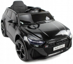 Vienvietis elektromobilis Audi RS6, juodas