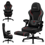 Žaidimų kėdė Huzaro Force 4.6 carbon, juoda, kvėpuojantis audinys