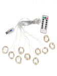 LED girliandos užuolaida, 300 LED, 3x3 m