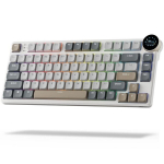 Mechaninė klaviatūra Rk N80 75% Rgb Tri-mode su Brown jungikliais