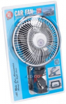 Automobilinis ventiliatorius Allride 12v, 15cm, su spaustuku