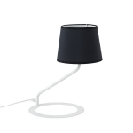 Stalinė lempa SHADE LAMP - &scaron;e&scaron;ėlis juoda koja balta koja