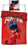 Miraculous antklodės užvalkalas Girl Power 140 x 200 cm + 63 x 63 cm - Poliesteris