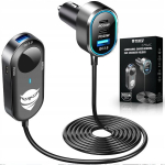 Automobilinis įkroviklis su prailginimo laidu 6xUSB 100W