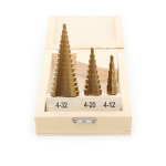 Pakopinių grąžtų rinkinys 4-32mm, 3 vnt.