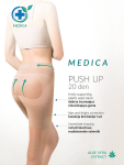 Modeliuojančios moteri&scaron;kos pėdkelnės PUSH UP 20Den, rudas