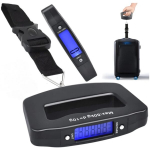 Svarstyklės Bagažo svarstyklės skaitmeninės bagažo svarstyklės ne&scaron;iojamos pakabinamos svarstyklės LCD ekranas žuvų svarstyklės lagaminas ne&scaron;iojamas pakabinamas svarstyklės bagažo svarstyklių nuplė&scaron;imo funkcija