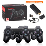 Žaidimų konsolė GD10 S vaizdo žaidimų konsolė Integruota 40000 retro rankinio žaidimų grotuvo konsolė Belaidis valdiklis TV žaidimo lazda 4KHD, skirta PSP/GBA, Juoda