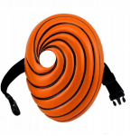 Naruto anime nindzių Helovino kaukė akatsuki tobi