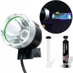 Komplektas Rosfix Soldermaska Juoda 10ml + UV Lempa &ndash; Greitas kietėjimas, PCB apsauga, Talpa 10 ml