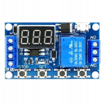 Laikmatis relės modulis Micro USB &ndash; Platus įtampos diapazonas 6&ndash;20V, Programuojamas, Relė 10A 230V