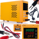 Laboratorinis maitinimo &scaron;altinis Rosfix AmpForce RAFEP-6405 &ndash; Tiksli reguliacija, USB Quick Charge, 64V 5A