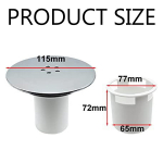 Vandentiekio žarnos, vožtuvai,Universalus du&scaron;o nutekėjimo dangtis - 90mm/115mm greito srauto du&scaron;o sifono dangtis, chromo apdaila.