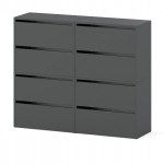 Batų lentyna Fluxar SC-1278 100x120x36 cm Pilka, pilka