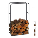 Stovas malkoms 100x60x25cm., tamsiai pilkos spalvos